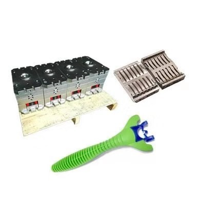 Razor plastic mould factory.  Disposable razor mould opening.